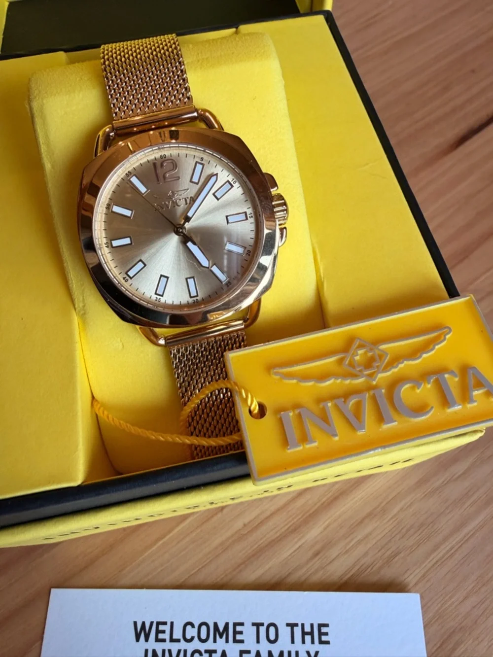 Invicta Wildflower Ladies Watch Gold Tone Stainless Steel Singapore Movement NIB
